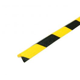 Bară de protecție PRS pentru colțuri, model 45 – galben/negru – 1 metru