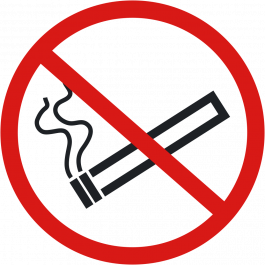 Pictogramă de podea antiderapantă: "Fumatul interzis"