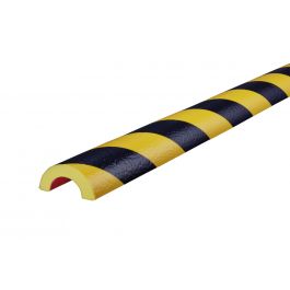 Bară de protecție pentru țevi Knuffi, tip R30 – galben/negru – 5 metru