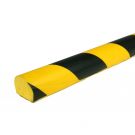 Bară de protecție PRS pentru suprafețe plane, model 3 – galben/negru – 1 metru